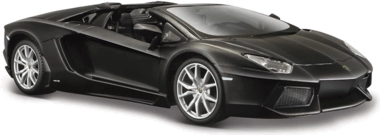 Maisto Lamborghini Aventador LP 700-4 Roadster špeciálna edícia – model auta 1:24 matne čierny