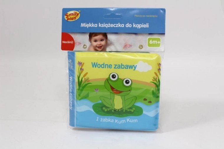 SmilyPlay mäkká pískacia knižka do kúpeľa so zvieratkami