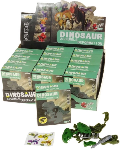 Dinosaurus – skrutkovacia stavebnica s náradím a prekvapením - 1 kus