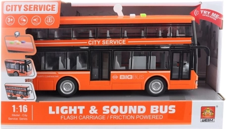 Dvojposchodový autobus na batérie pre deti