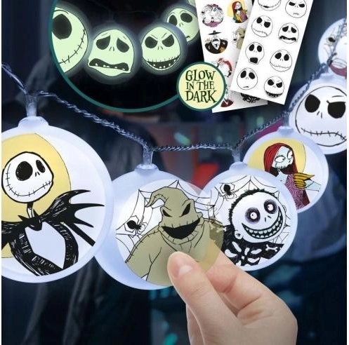 Svetelná reťaz s motívom Nightmare Before Christmas