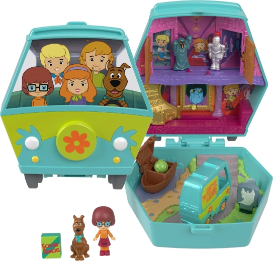 Polly Pocket kompaktný herný set SCOOBY-DOO s figúrkami a doplnkami