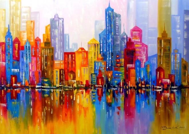 Puzzle Dúhové mesto 1000 dielikov ENJOY