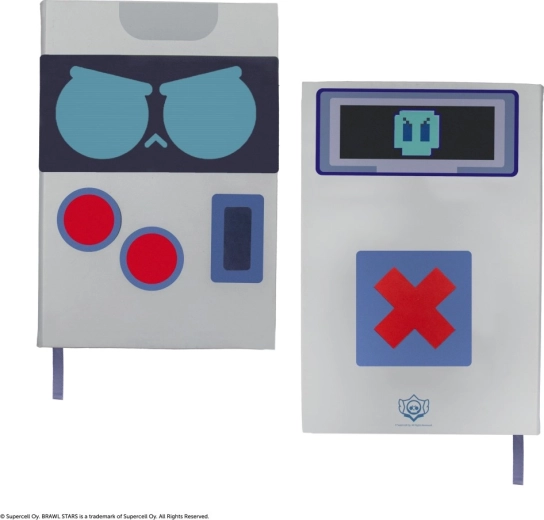 Brawl Stars tvrdý obal na blok 8‑bit