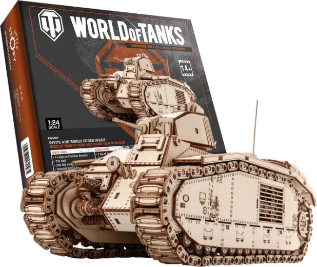 Little Story 3D drevená skladačka World of Tanks Char B1
