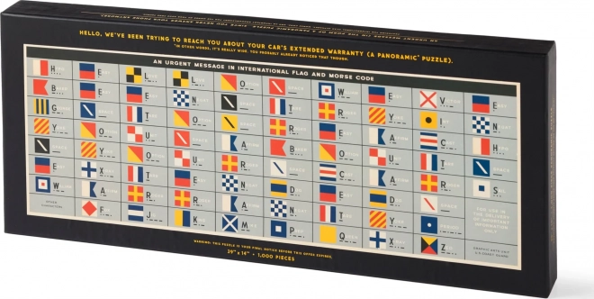 Galison panoramatické puzzle Dôležitá správa 1000 dielikov