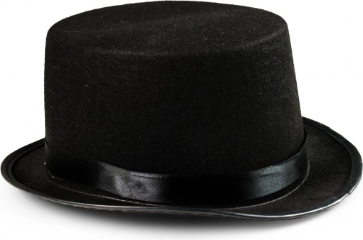 Elegantný čierny cylinder pre dospelých