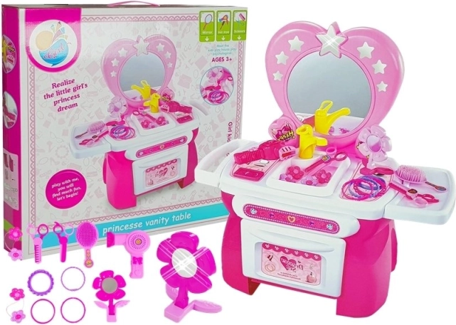 Detská toaletka so skrášľovacími doplnkami