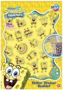 Samolepkový zošit SpongeBob – trblietavé samolepky (8 hárkov)