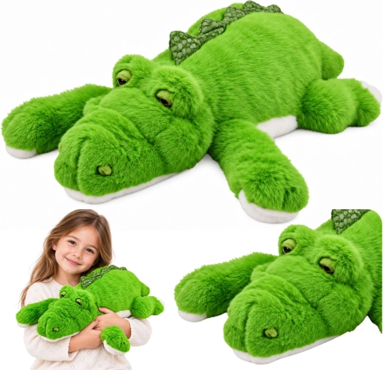 Plyšový krokodíl so zaťaženými labkami zelený 45 cm