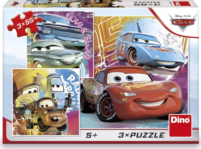 Puzzle Cars kamaráti 3x55 dielikov