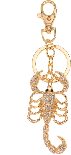Zlatý prívesok na kľúče škorpión