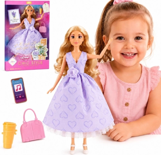 Bábika Woopie Royal Lily s dlhými blond vlasmi, 30 cm a doplnkami