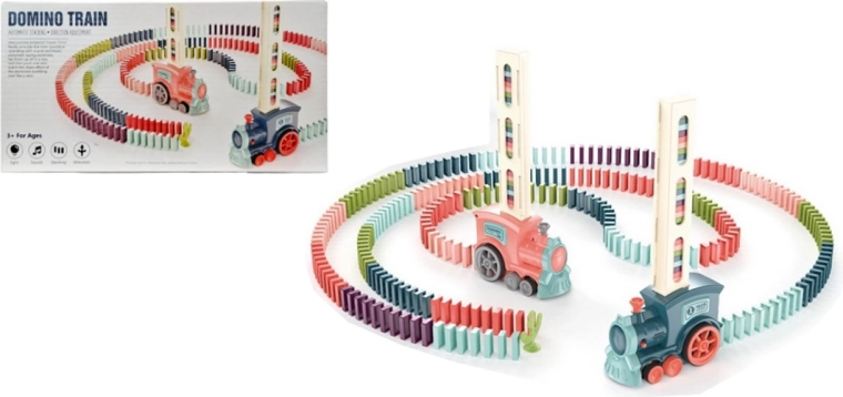 Domino vláčik s automatickým ukladaním domina