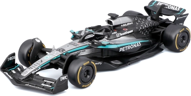 Model Formuly 1 Bburago Mercedes-AMG Petronas W16 2025 George Russell 1:43