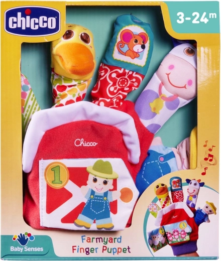 Chicco maňuška na ruku Farma so zvukmi 3m+