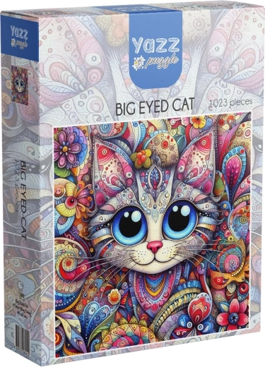 Puzzle YAZZ mačka s veľkými očami (1023 dielikov)