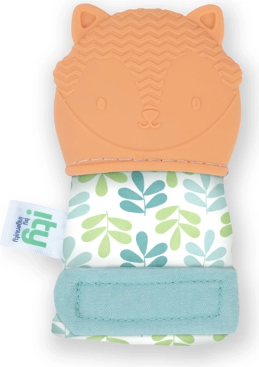 Ingenuity hryzátková rukavička líška Kitt oranžová bez BPA 3m+