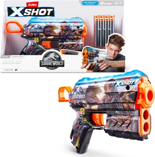 X-SHOT Jurský svet Skins Series 1 pištoľ na vodné náboje (8 ks)