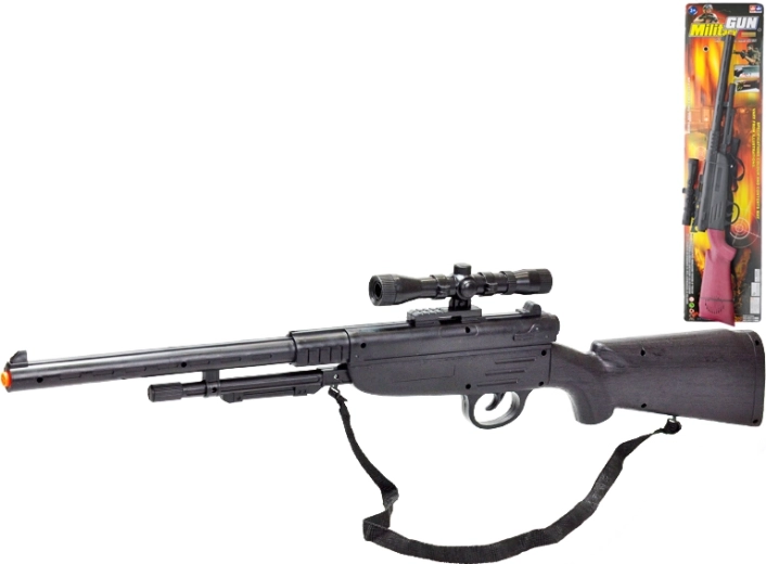 Detská klapajúca puška 67 cm – plastová hračka pre malých dobrodruhov