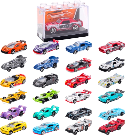 Kovový model pretekárskeho auta 1:64 – viac druhov