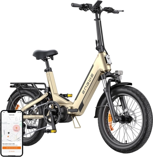 Engwe L20 3.0 Pro skladací mestský elektrobicykel 20" zlatý