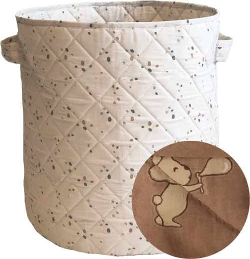 Petú Petú prešívaný úložný kôš ragge teddy