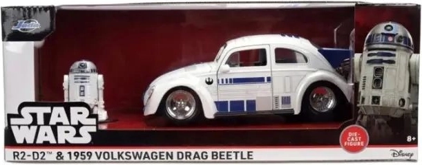 Jada Star Wars VW Drag Beetle R2-D2 1:24 s figúrkou