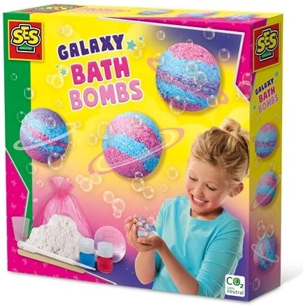 SES Creative galaktické šumivé bomby do kúpeľa – kreatívna sada