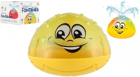 Svietiaca vodná fontánka do vane na batérie – žltá