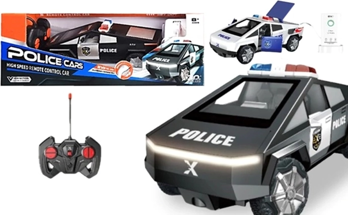 Futuristické policajné auto na diaľkové ovládanie