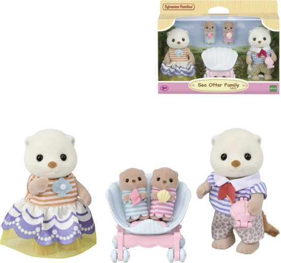 Sylvanian Families rodina morských vydier – 4 ks
