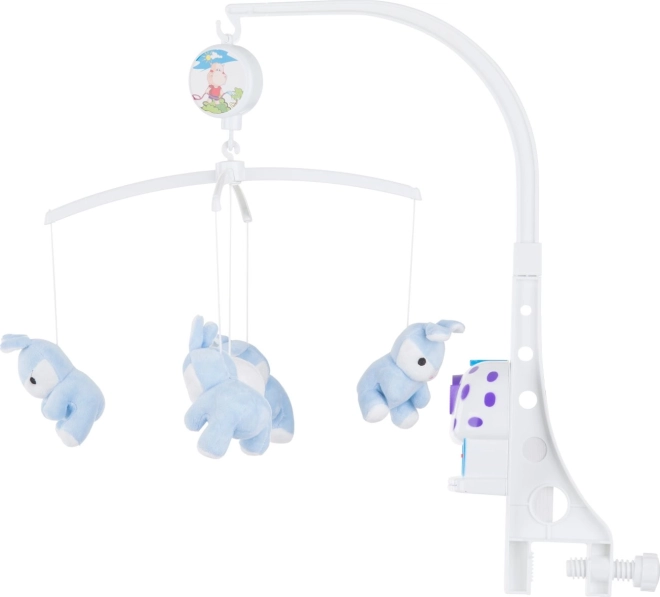 hudobný závesný kolotoč Modrí zajačikovia CHIPOLINO