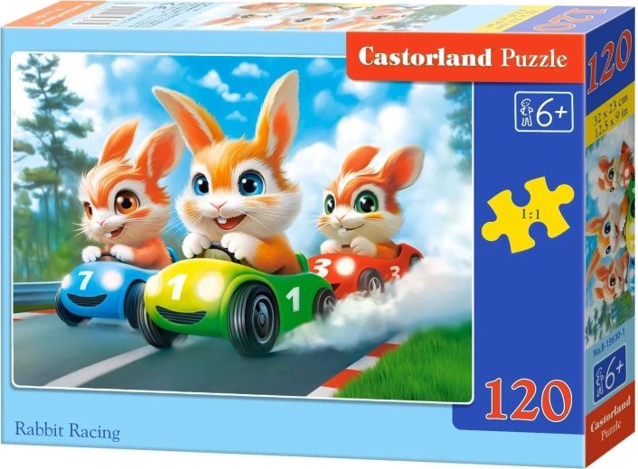 Puzzle Castorland Králičie preteky 120 dielikov