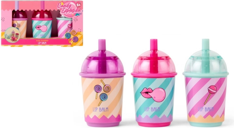 Create It! Candy balzam na pery v tégliku – sada 3 ks
