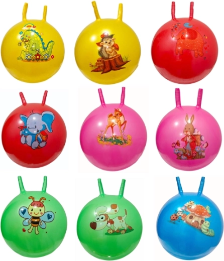 Skákacia lopta s úchytmi 45 cm