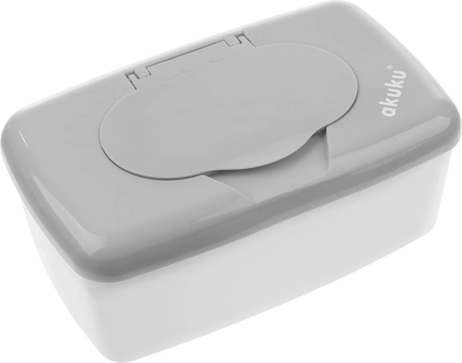 Box na vlhčené obrúsky Akuku sivý