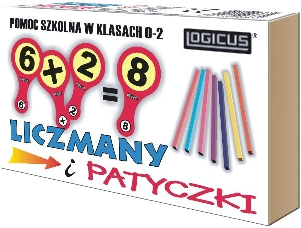 Počítadlo a drevené tyčinky na učenie čísel 0–20