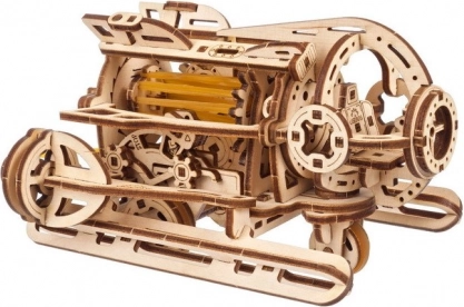 Drevené 3D mechanické puzzle Steampunková ponorka