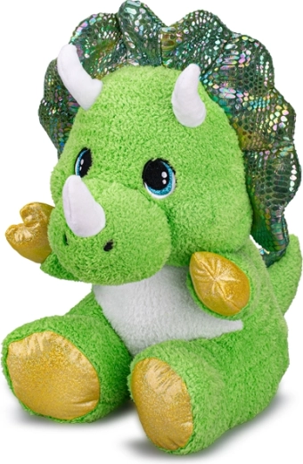 Plyšový triceratops 37 cm – sediaci plyšák pre bábätká