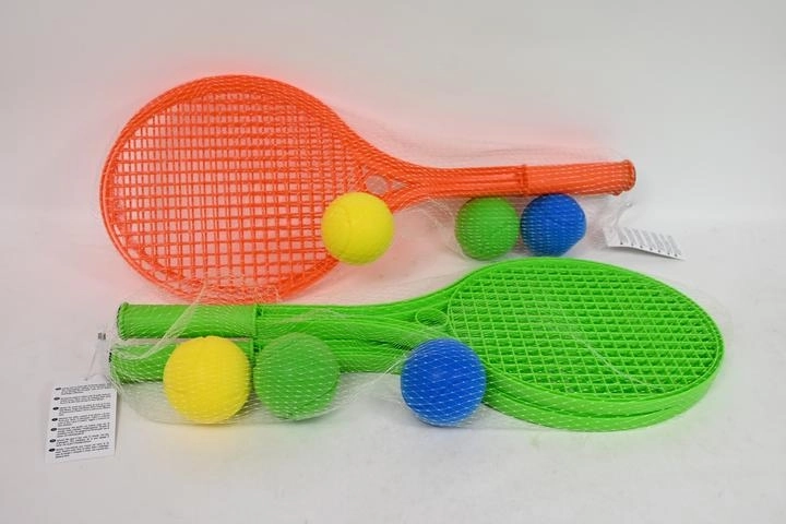 Plastové pálky na vonkajšie hry 55 cm + 3 penové loptičky