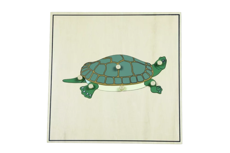 Puzzle s kostrou – korytnačka