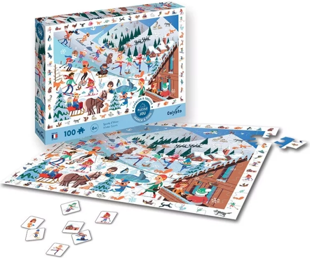 Sentosphere puzzle zimné športy 100 dielikov