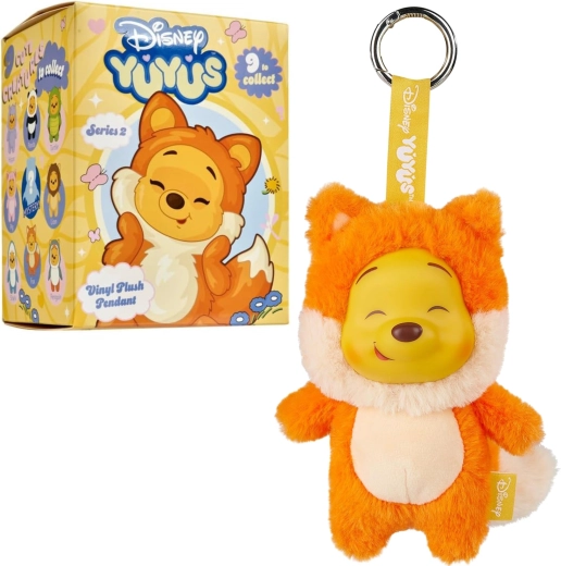 Disney YuYus prekvapivý plyšový prívesok Macko Pú séria 2, 15 cm - 1 kus