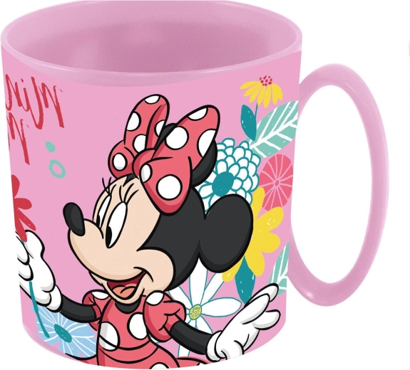 Detský hrnček 350 ml Minnie plastový ružový