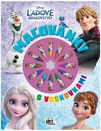 Omaľovánky s voskovkami Ľadové kráľovstvo