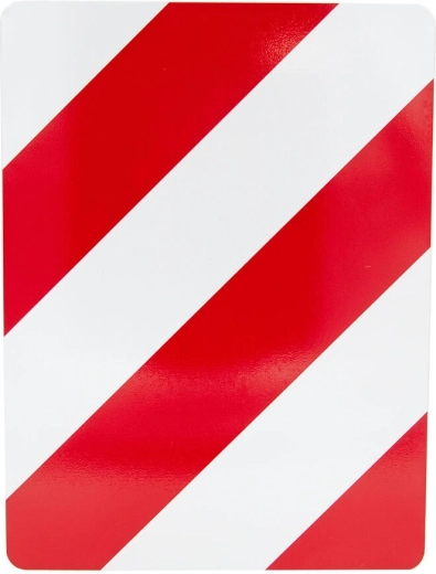 Reflexná výstražná tabuľa 30 × 40 cm pravá hliníková