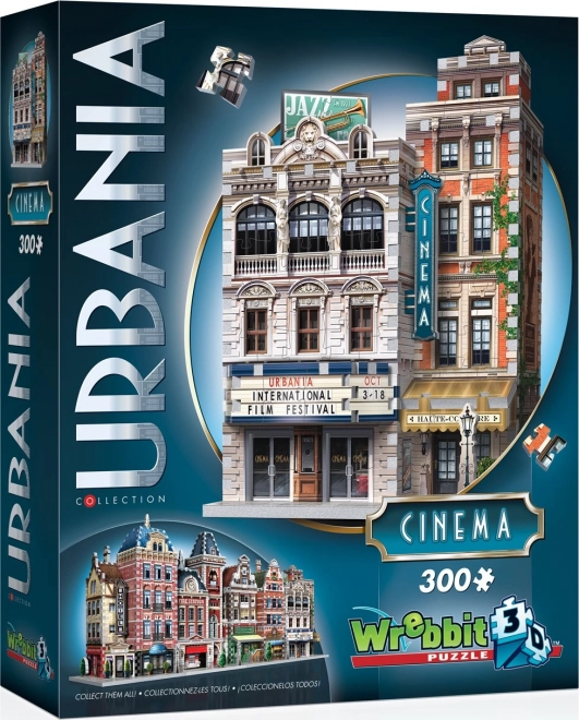 WREBBIT 3D puzzle Urbania: kino, 300 dielikov
