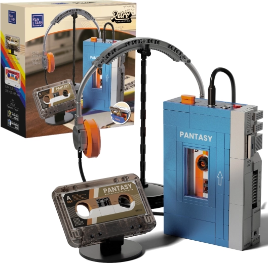 Pantasy retro stavebnica prenosný kazetový prehrávač walkman