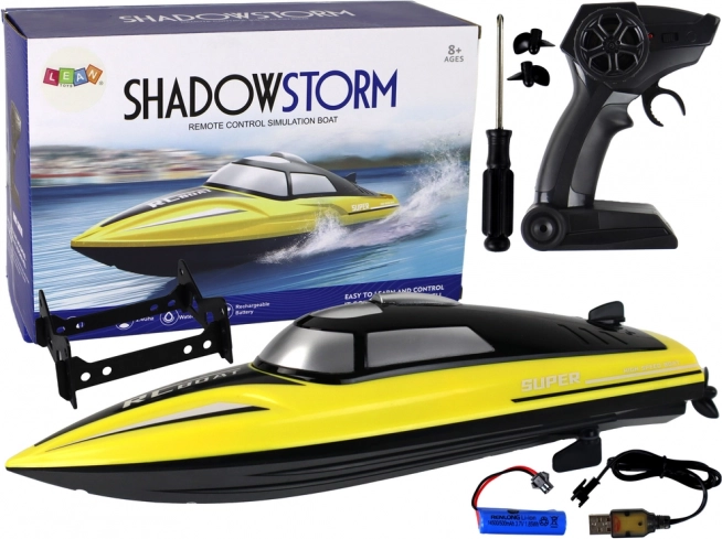 RC motorový čln 2,4 GHz – žltý